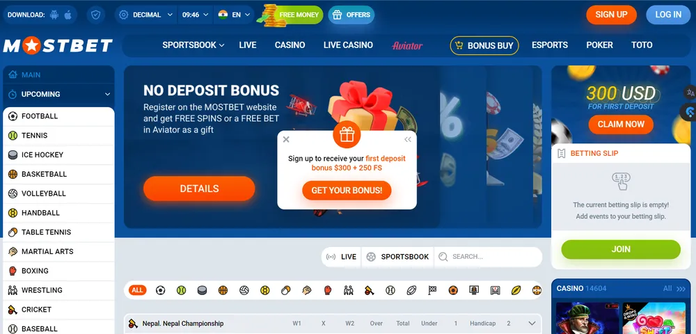Mostbet online casino