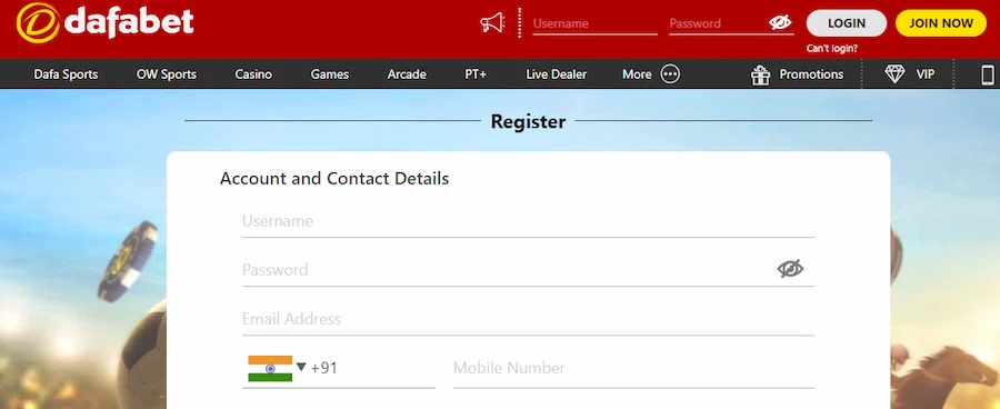 Dafabet Enter account